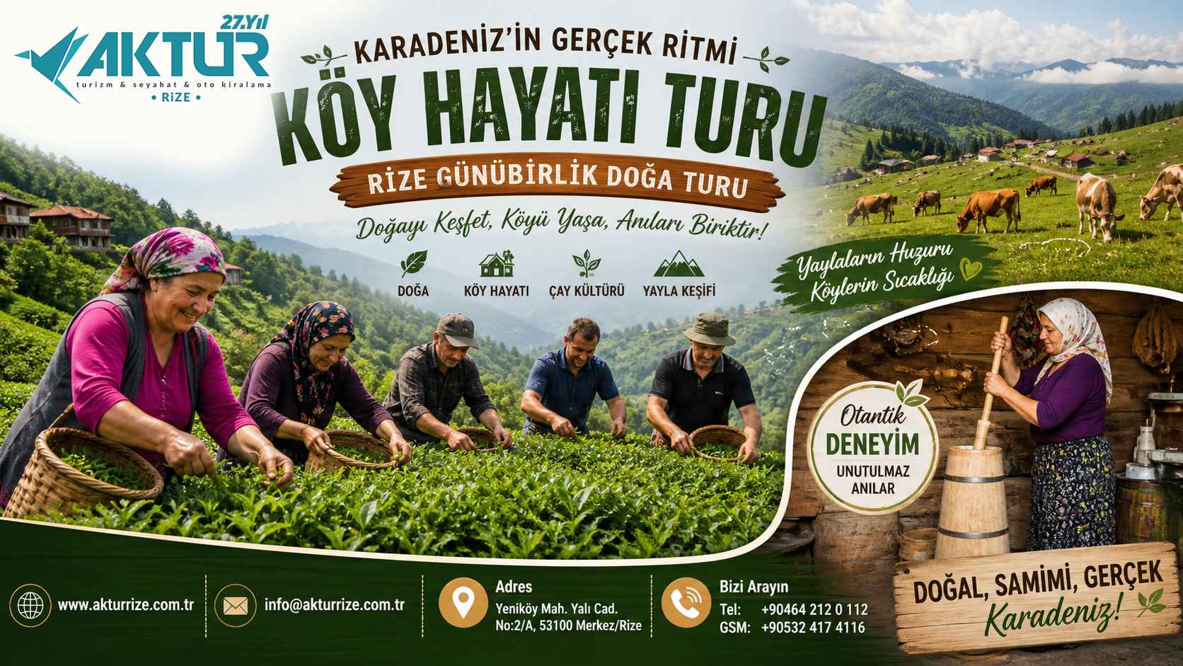 Rize Karadeniz Günübirlik Turlar ve Doğa Gezileri